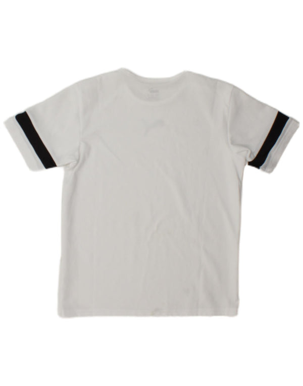 Puma T-Shirt für Jungen, 13–14 Jahre, weißes Farbblockdesign