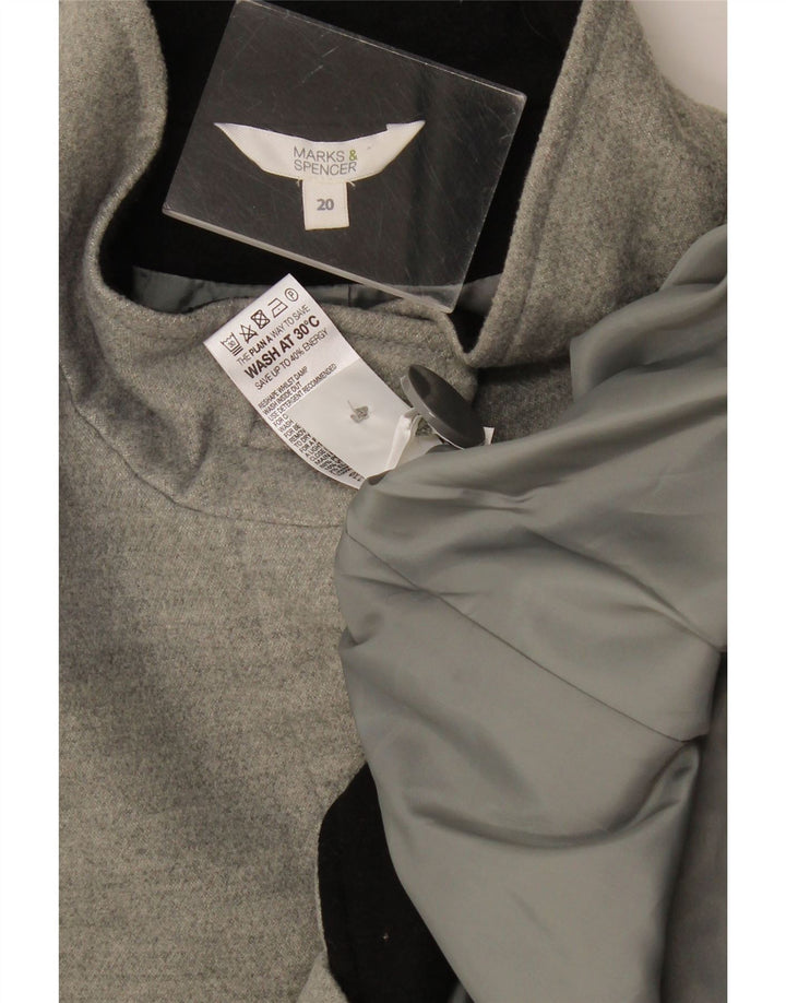 Marks & Spencer Damen Bomberjacke UK 20 2XL Grau Polyester