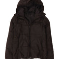 Adidas Damen-Jacke mit Kapuze, gepolstert, UK 8/10, Größe S, Schwarz, Polyester