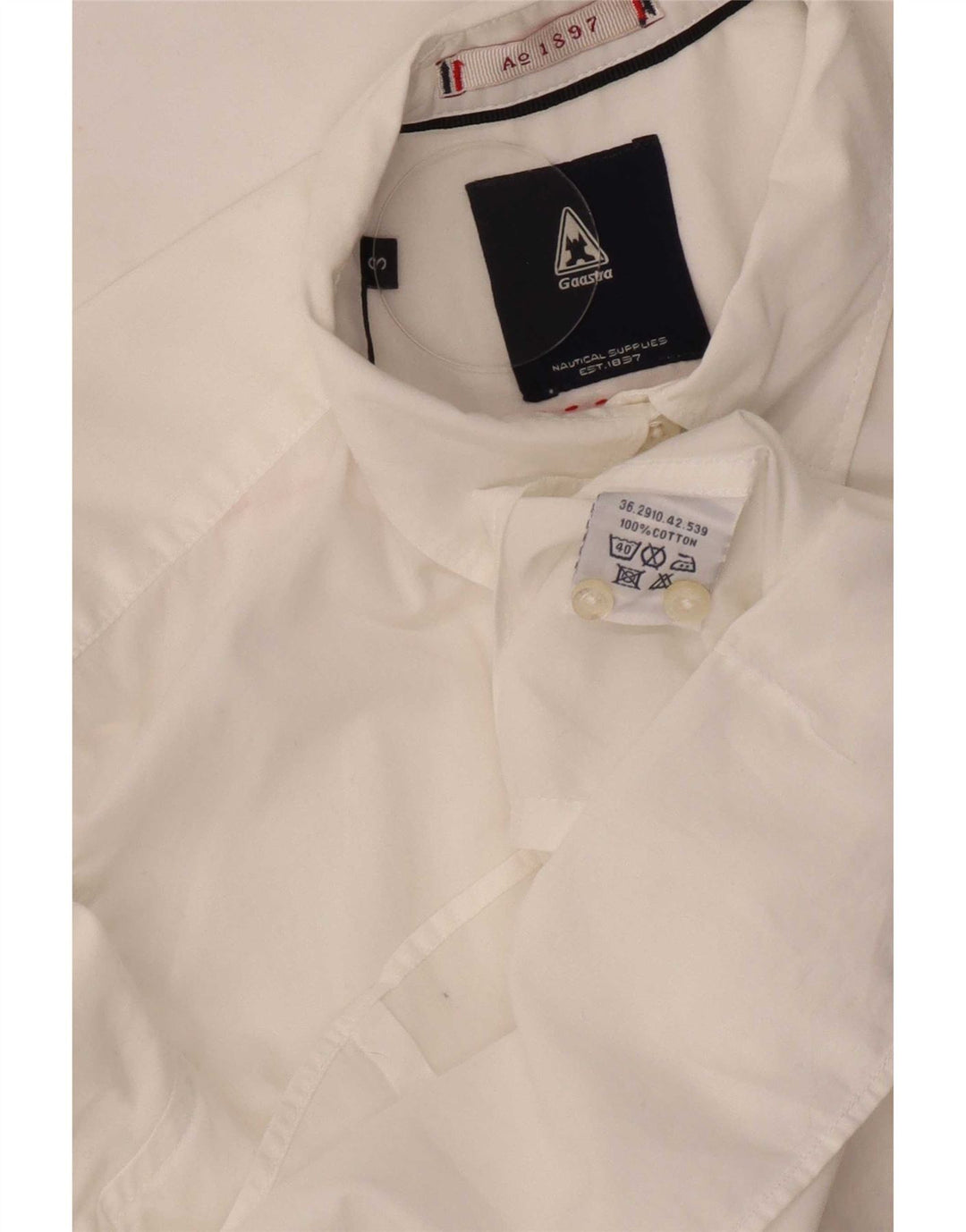 Gaastra Damen-Hemd UK 10 Small aus weißer Baumwolle