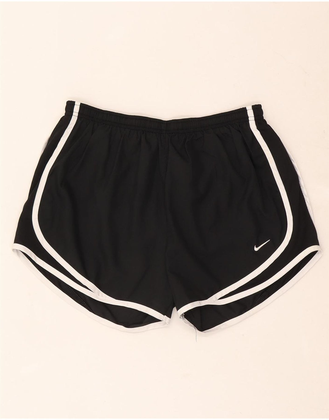 Nike Damen Dri Fit Sport Shorts UK 14 Medium Schwarz Polyester