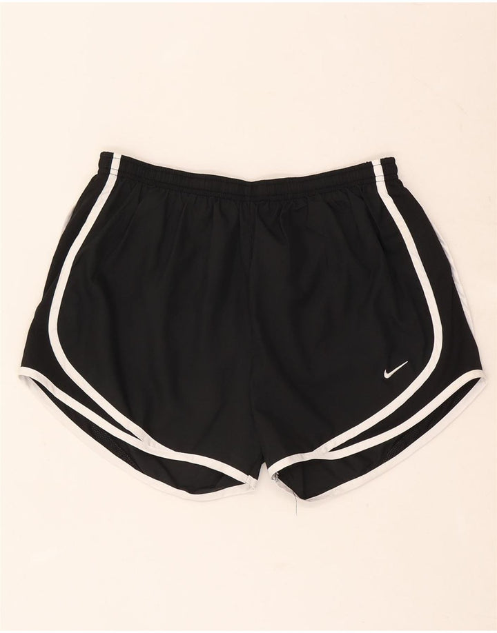 Nike Damen Dri Fit Sport Shorts UK 14 Medium Schwarz Polyester