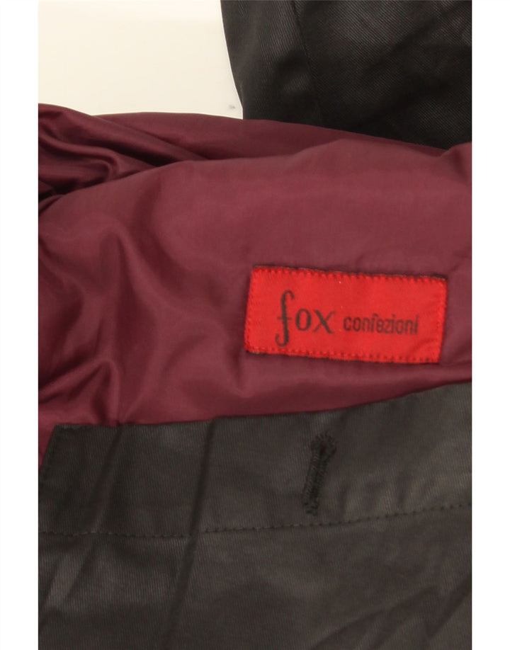 Vintage Herren Windjacke Mantel UK 42 XL Schwarz