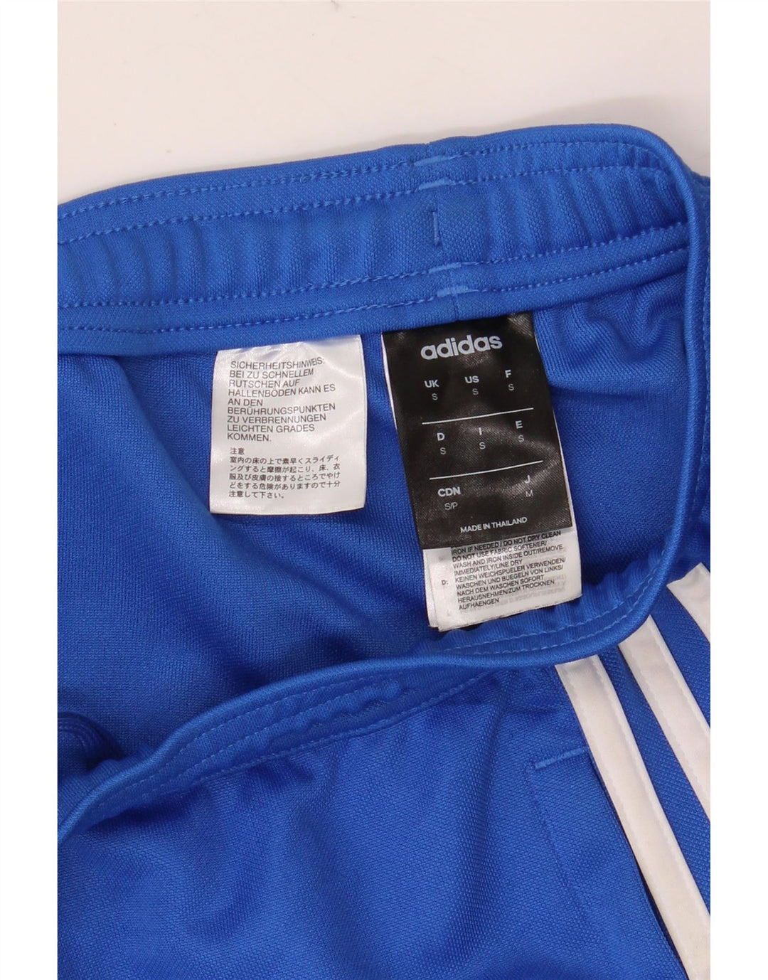 ADIDAS Damen Climalite Trainingshose UK 10 Small Blau Polyester