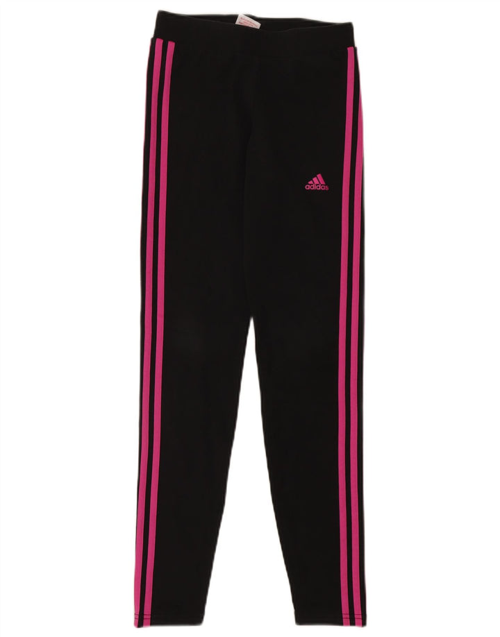 ADIDAS Mädchen Leggings 13-14 Jahre Schwarz