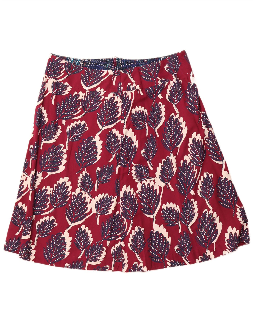 WHITE STUFF Damen A-Linienrock UK 14 Large W34 Viskose mit rosa Blumenmuster