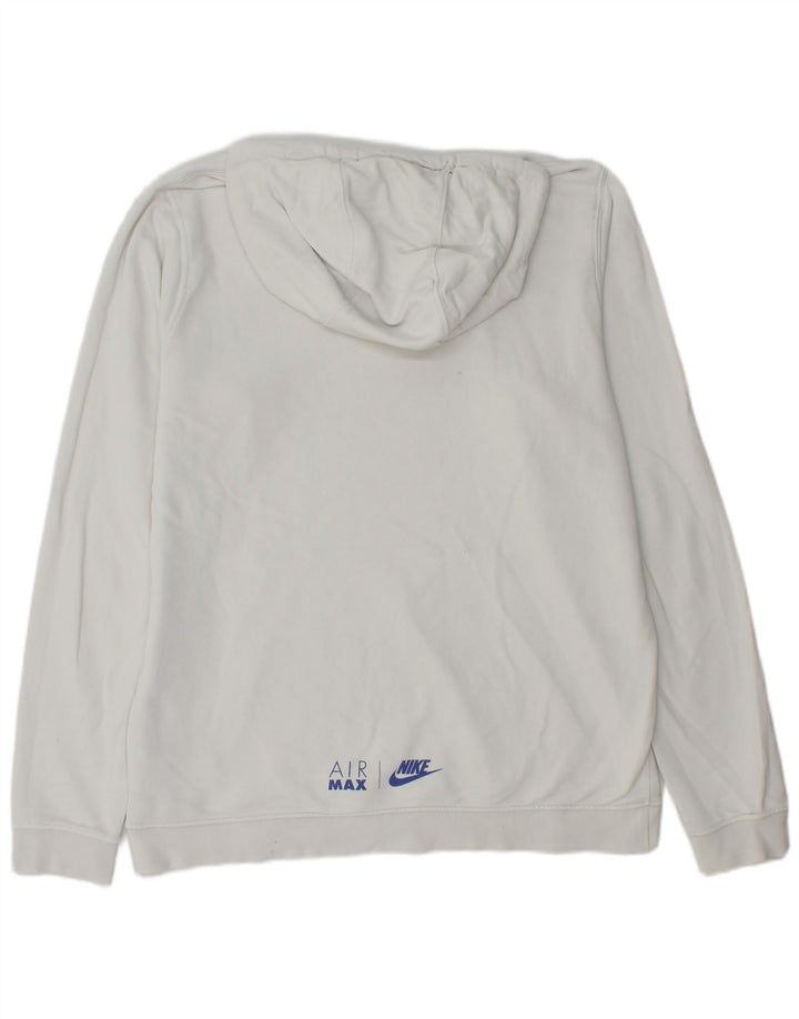 NIKE Herren-Kapuzenpullover mit Grafik, groß, aus weißer Baumwolle