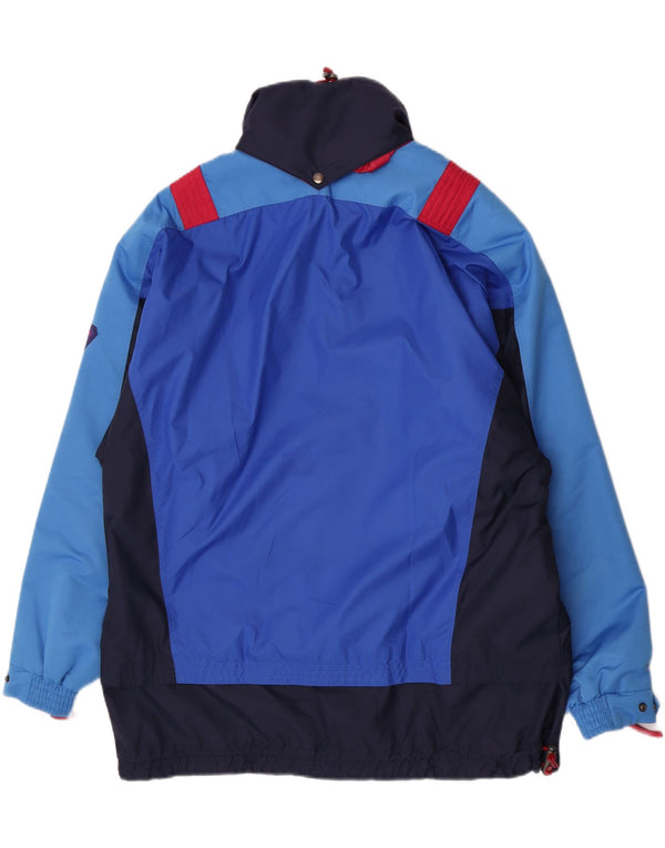Degre 7 Herren-Anorakjacke mit Kapuze, UK 42, XL, Marineblau, Farbblock-Polyester