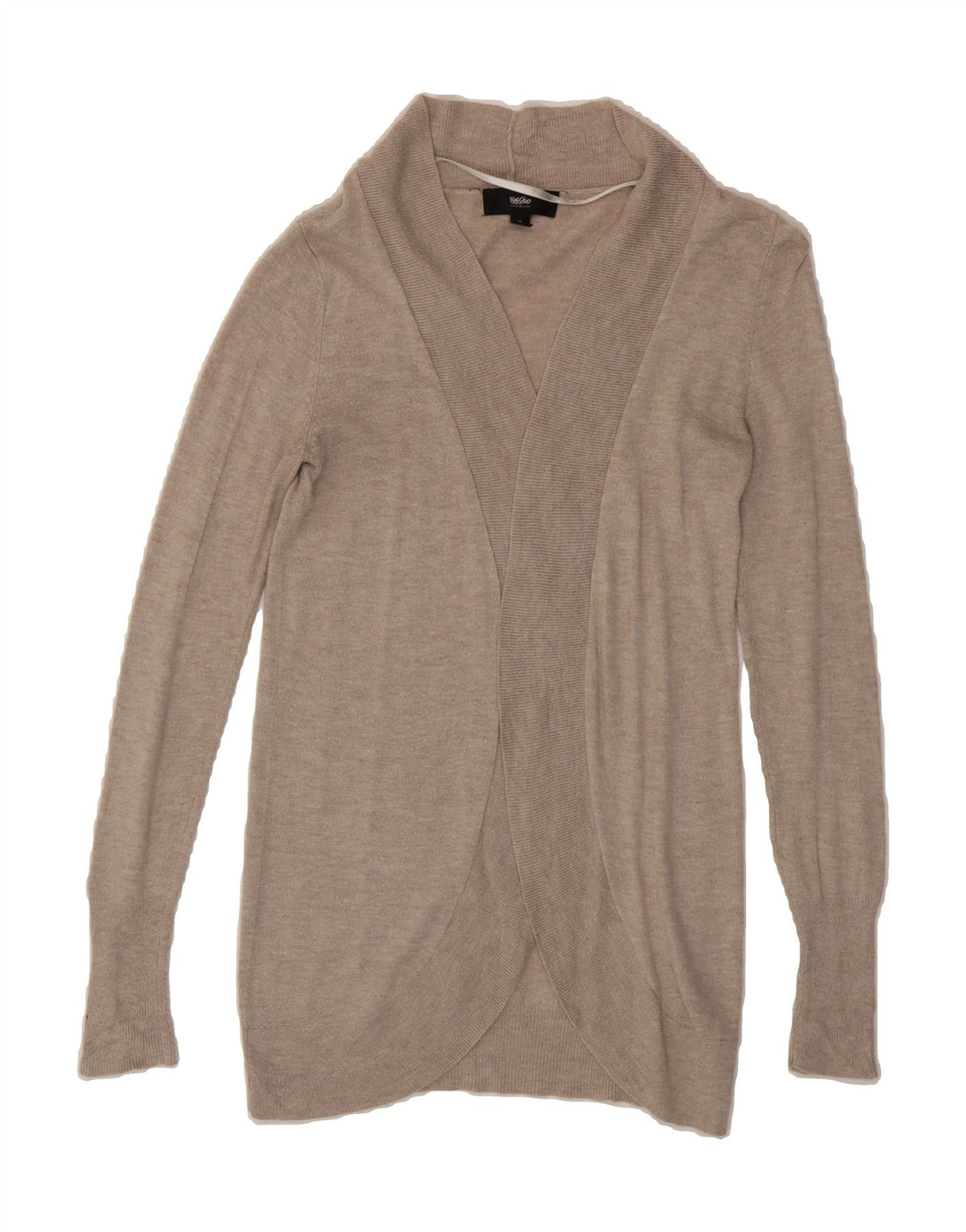 MOSSIMO Womens Open Cardigan Sweater UK 10 Small Grey Nylon Vintage Mossimo and Second-Hand Mossimo from Messina Hembry 