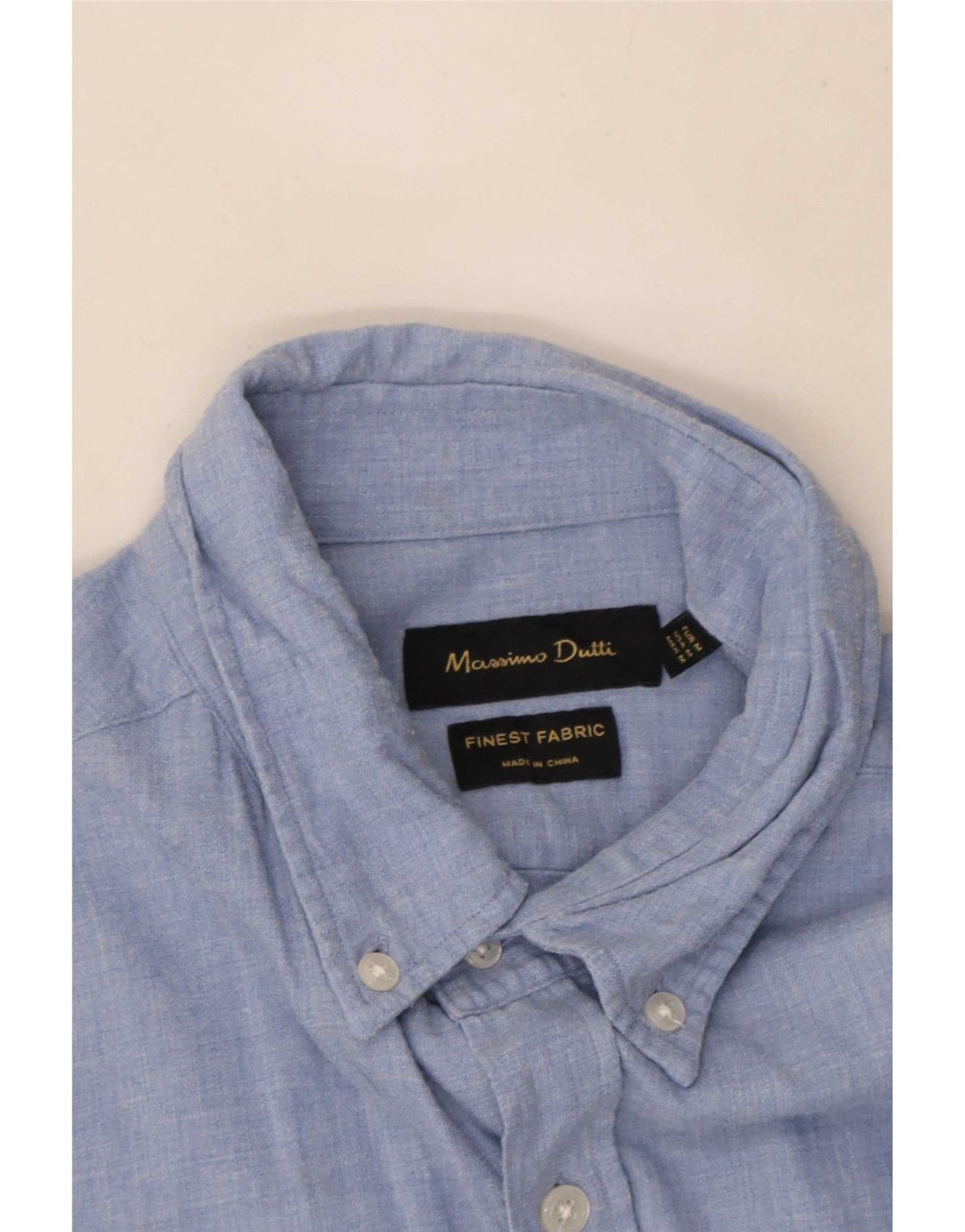 Massimo Dutti Herrenhemd Mittelblau
