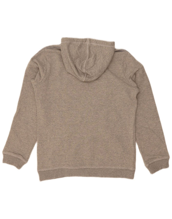 Adidas Damen Graphic Hoodie Jumper IT 46 Große grau gefleckte Baumwolle