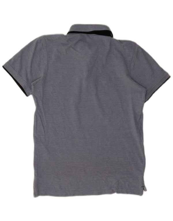 Jack & Jones Herren-Poloshirt, klein, aus blauer Baumwolle