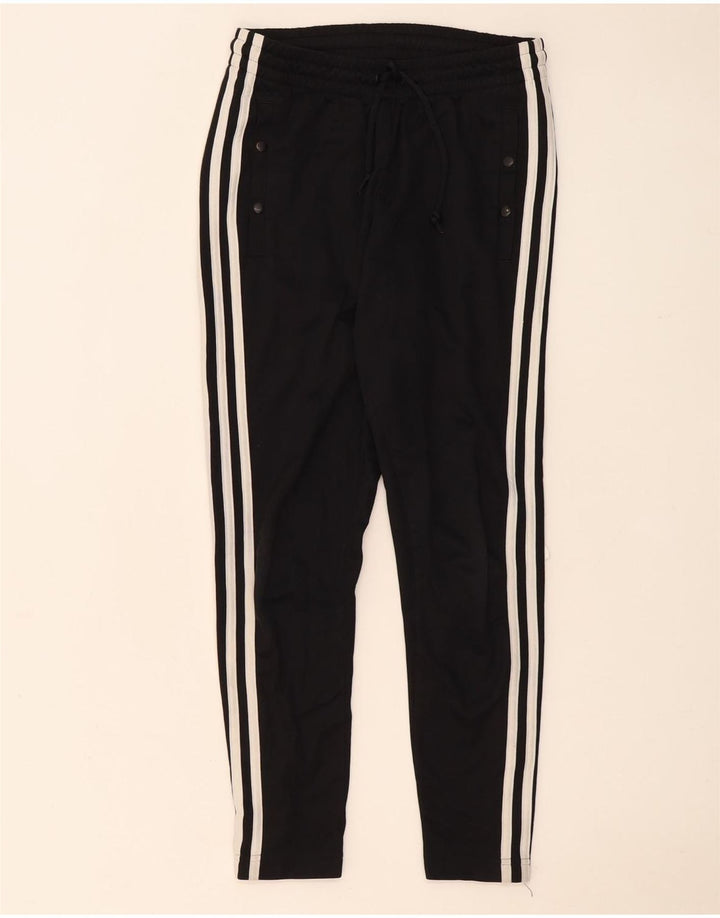 Adidas Damen Trainingshose UK 6 XS Schwarz Polyester