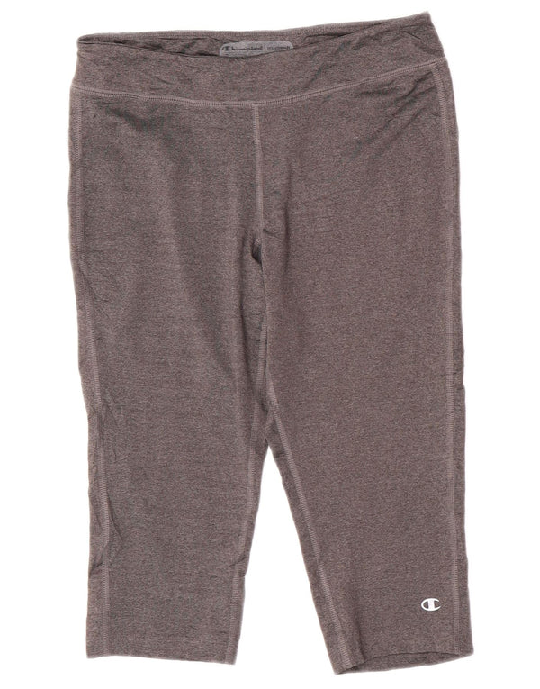 Champion Damen Capri-Leggings UK 12 Mittelgraues Polyester