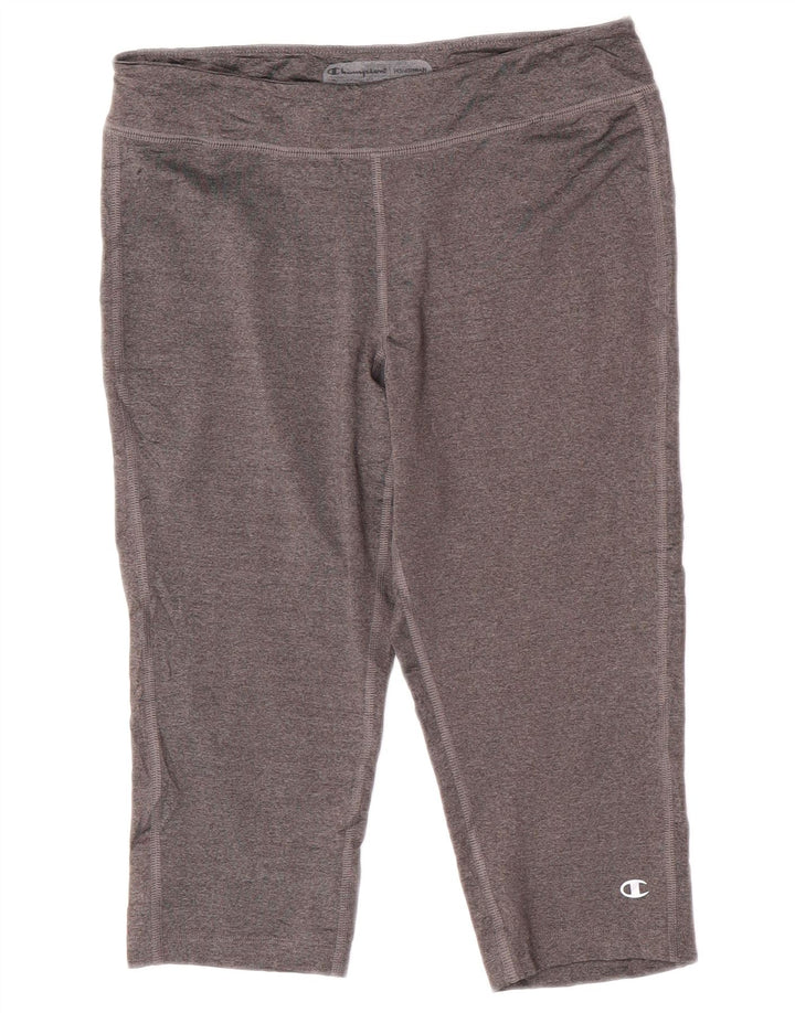 Champion Damen Capri-Leggings UK 12 Mittelgraues Polyester
