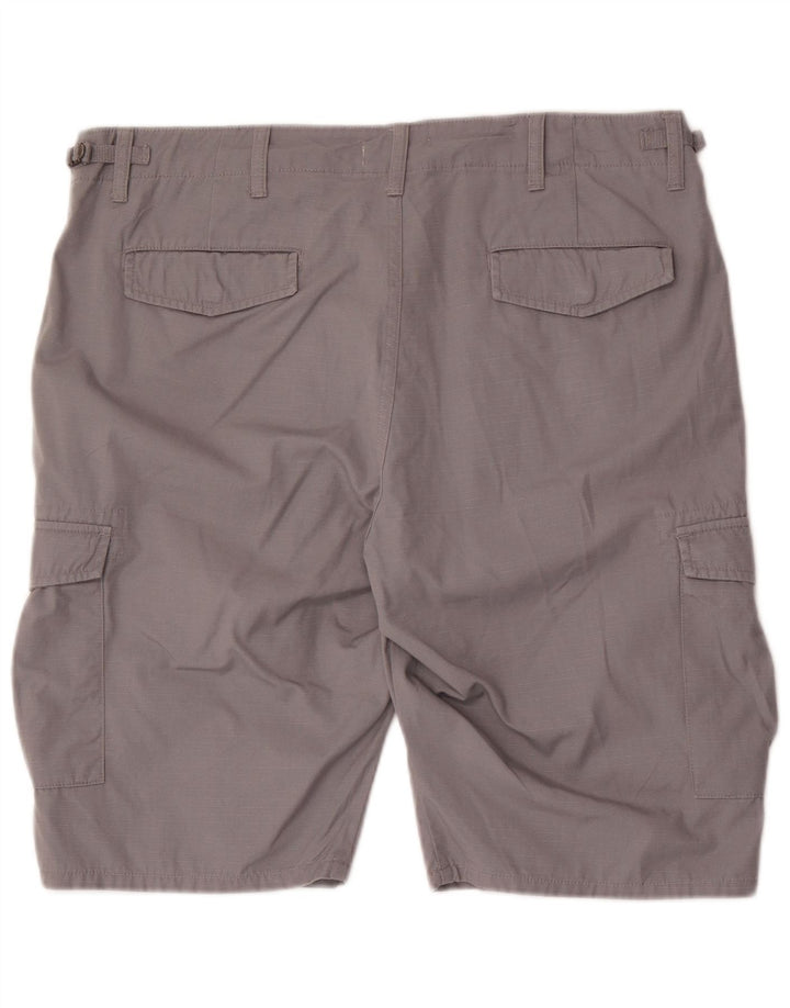 Conbipel Herren Cargo-Shorts IT 54 2XL W38 grau gestreift aus Baumwolle