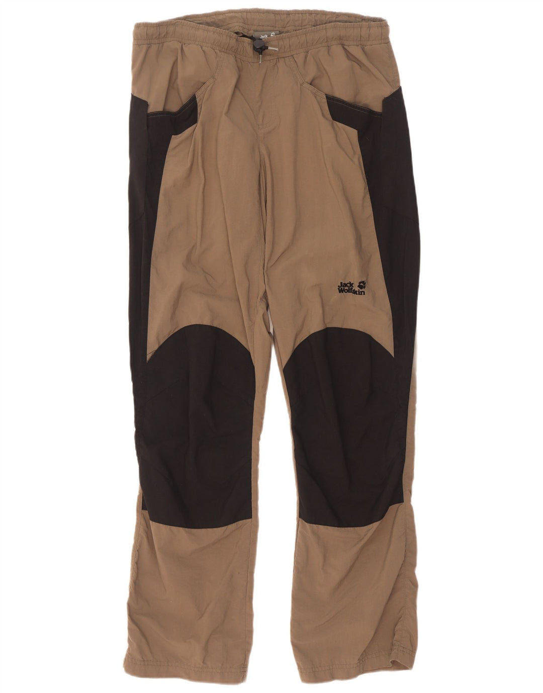 Jack Wolfskin Herren-Wanderhose, Größe M, W32, L33, Braun, Farbblock