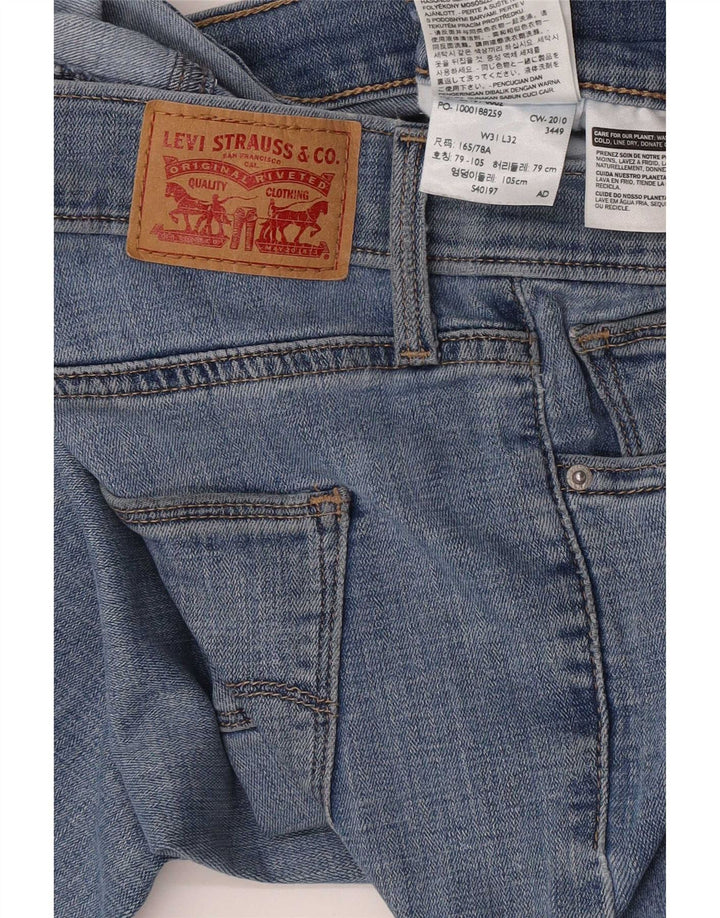 Levi's Damen Slim Jeans W31 L32 Blaue Baumwolle