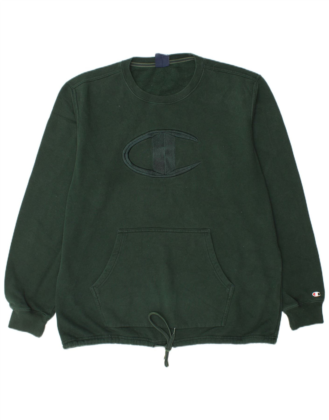 CHAMPION Herren-Sweatshirt mit Grafik, XL, grüne Baumwolle