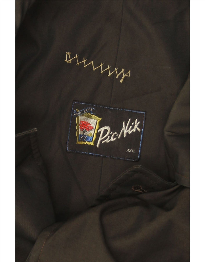 VINTAGE Herrenmantel UK 40 Large Schwarz