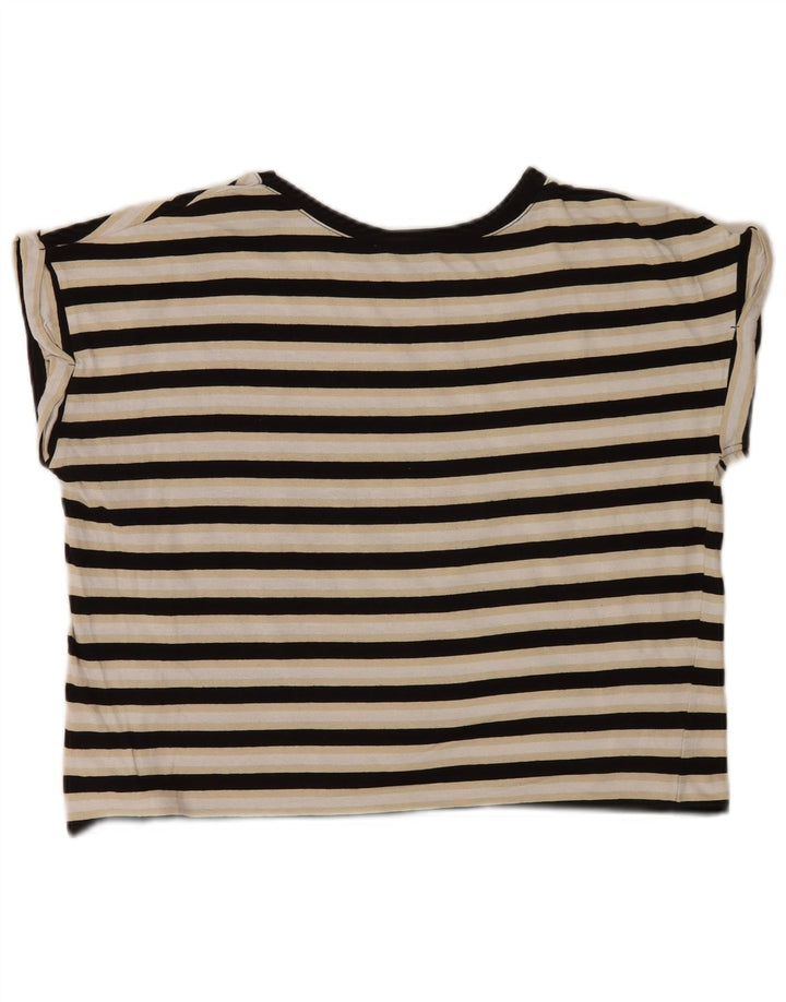 Übergroßes T-Shirt-Oberteil für Damen von Zara, Gr. 10, klein, mehrfarbig, gestreift
