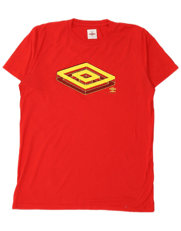 UMBRO Herren Grafik T-Shirt Top XL Rot
