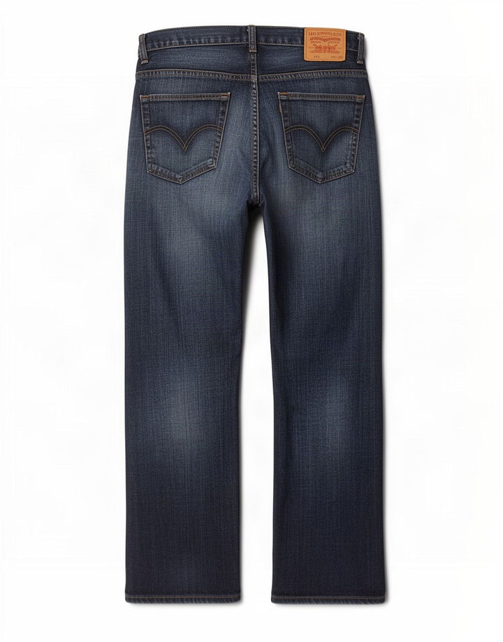 Levi's Herren 758 Bootcut Jeans W34 L30 Blaue Baumwolle
