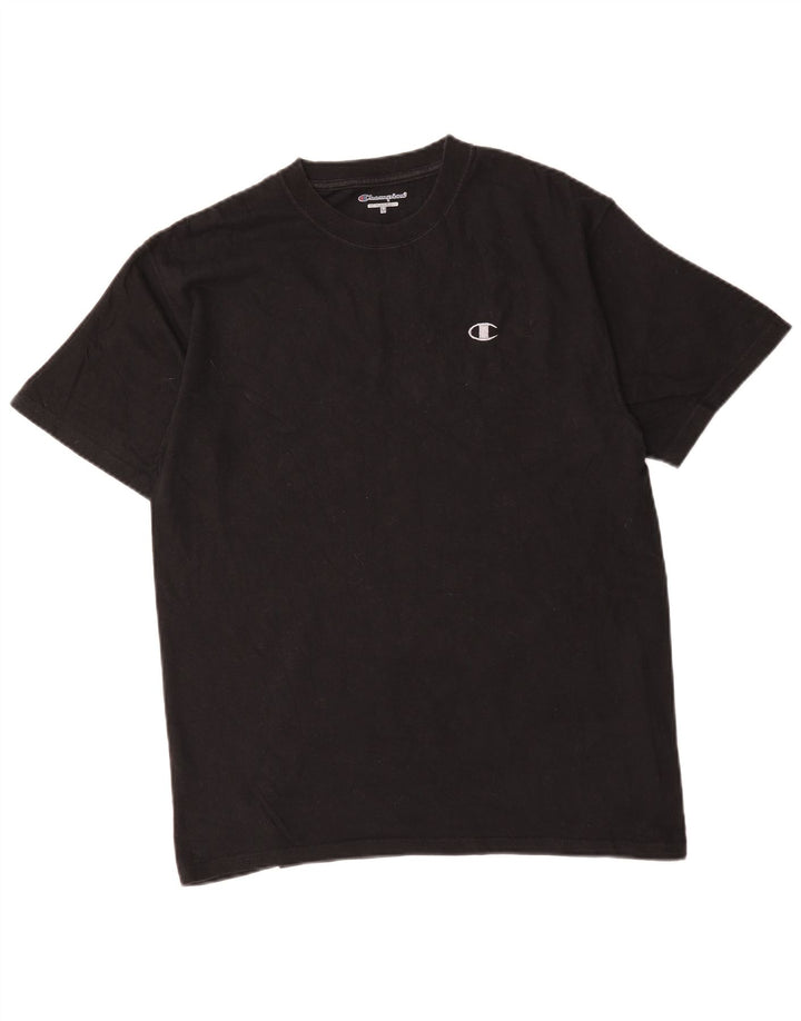 Champion Herren T-Shirt Top Medium Schwarz Baumwolle
