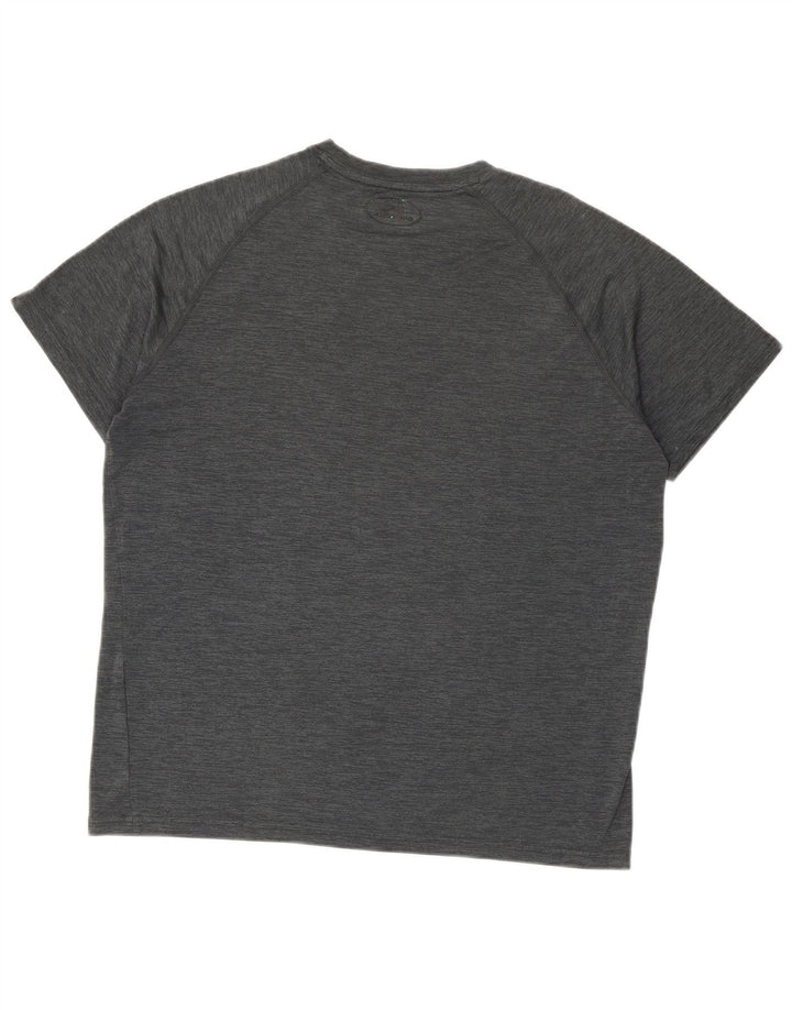 UNDER ARMOUR Herren Heat Gear T-Shirt Top Mittelgrau meliert