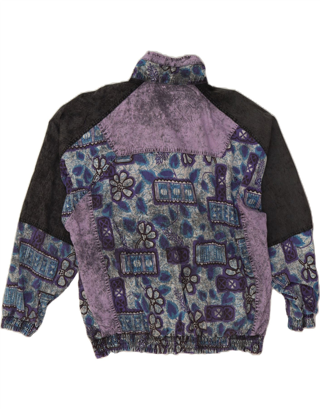 RUCANO Herren-Windbreaker-Jacke, UK 40/42, mittelgroß, mehrfarbig, Blumenmuster