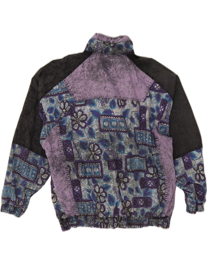 RUCANO Herren-Windbreaker-Jacke, UK 40/42, mittelgroß, mehrfarbig, Blumenmuster