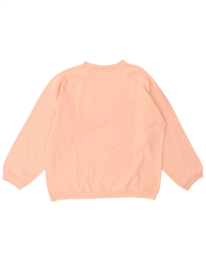 Vintage Damen Sweatshirt Pullover UK 14 Mittelrosa