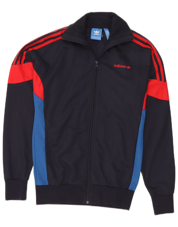 Adidas Herren Originals Trainingsanzug-Top-Jacke, klein, Marineblau, Farbblock