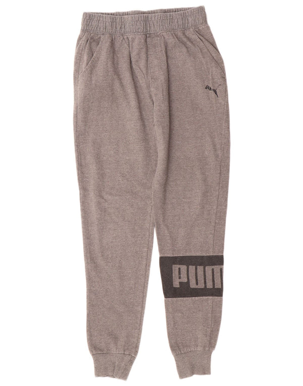 Puma Jungen Graphic Trainingshose Jogger 15–16 Jahre XL Grau Baumwolle