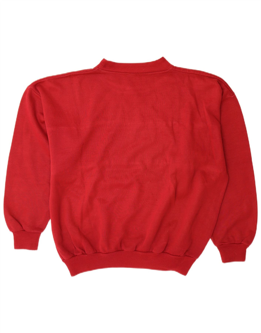 Vintage Herren Grafik Sweatshirt Pullover XL Rot Colourblock