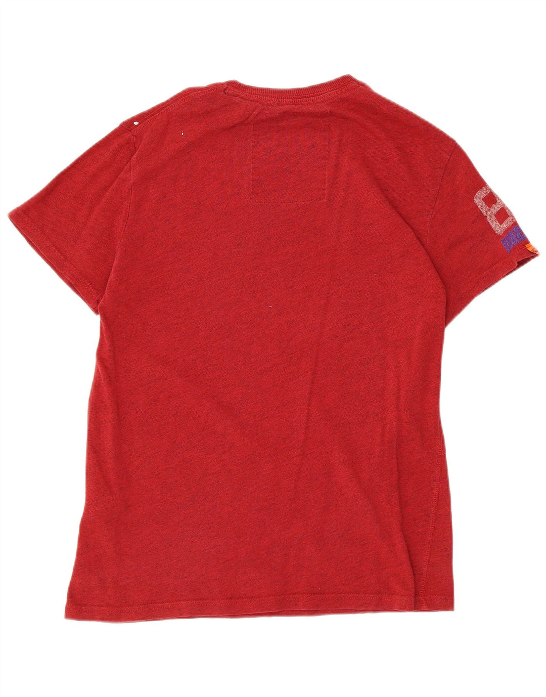 Superdry Herren Grafik-T-Shirt-Oberteil aus mittelroter Baumwolle