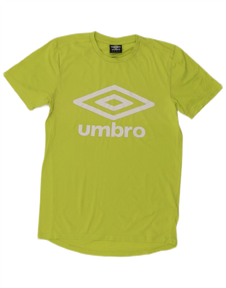 Umbro Herren-T-Shirt mit Grafik, Größe S, grüne Baumwolle