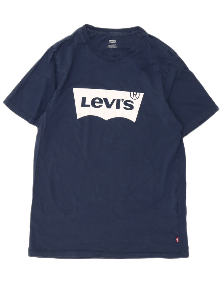 Levi's Herren-T-Shirt mit Grafik, mittelmarineblaue Baumwolle