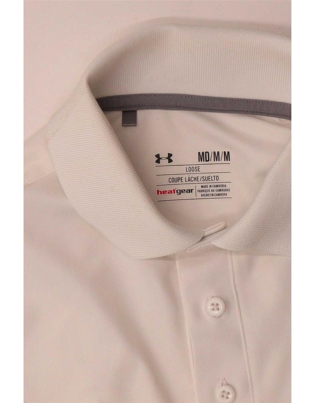 Under Armour Herren Heat Gear Poloshirt Mittelweiß