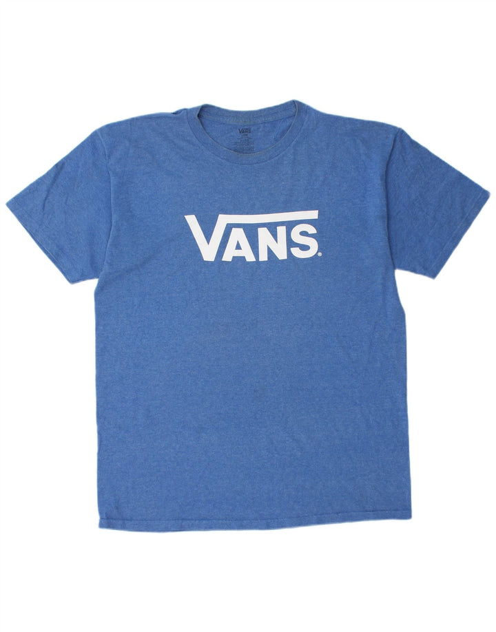 VANS Herren-T-Shirt mit Grafik, groß, aus blauer Baumwolle