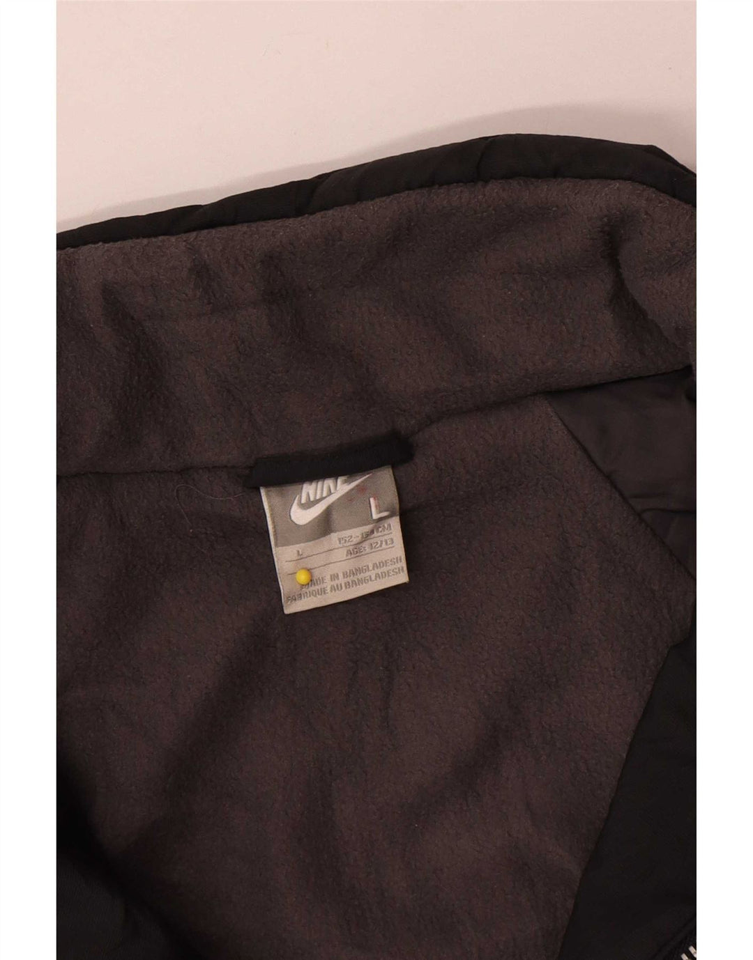 Nike Jungen-Windbreaker-Jacke mit Grafik, 12–13 Jahre, groß, schwarzes Nylon