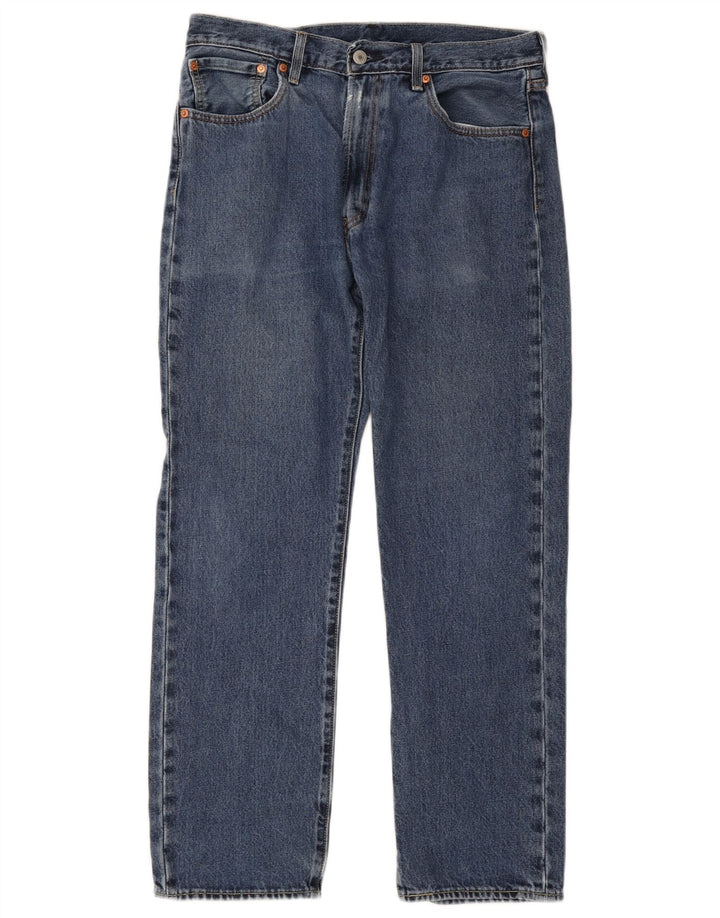 Levi's Herren Straight Jeans W32 L32 Blaue Baumwolle