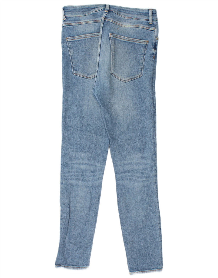 Zara Damen Distressed Skinny Jeans EU 38 Small W28 L27 Blau