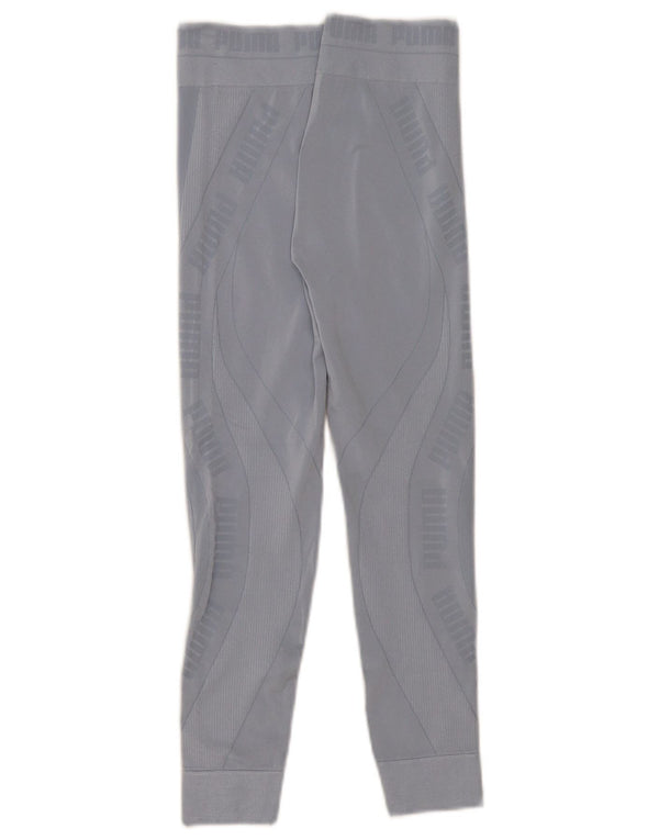 Puma Womens Graphic Leggings UK 8 Small Blau Synthetik