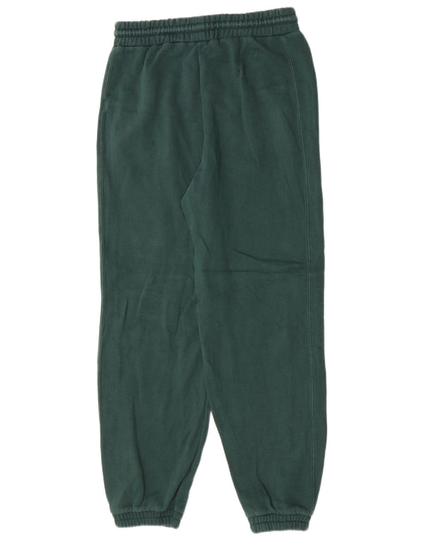 Zara Damen Trainingshose Jogger UK 12 Mittelgrüne Baumwolle