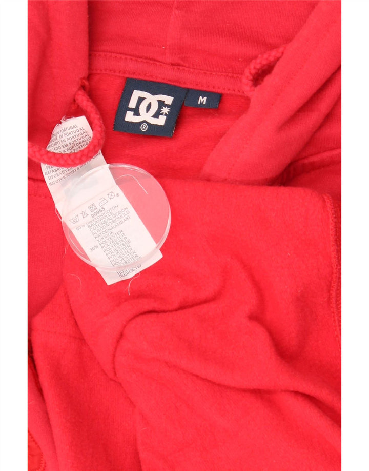 DC Herren-Kapuzenpullover mit grafischem Reißverschluss, mittelrote Baumwolle