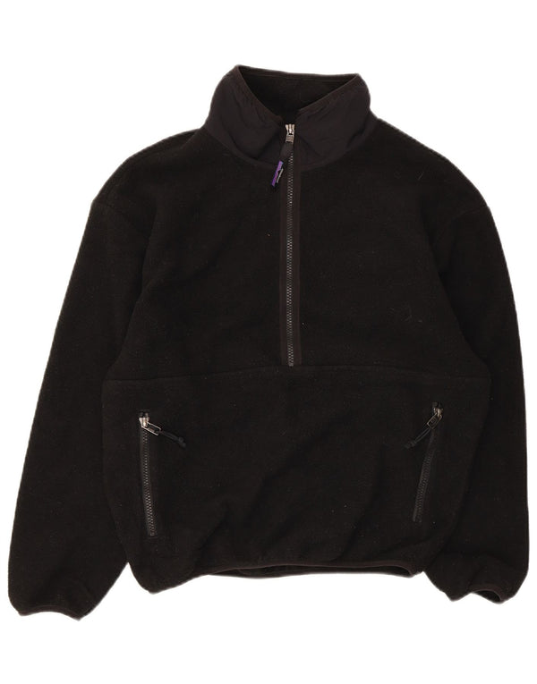 Patagonia Herren-Fleecepullover mit Reißverschluss, XS, schwarzes Polyester