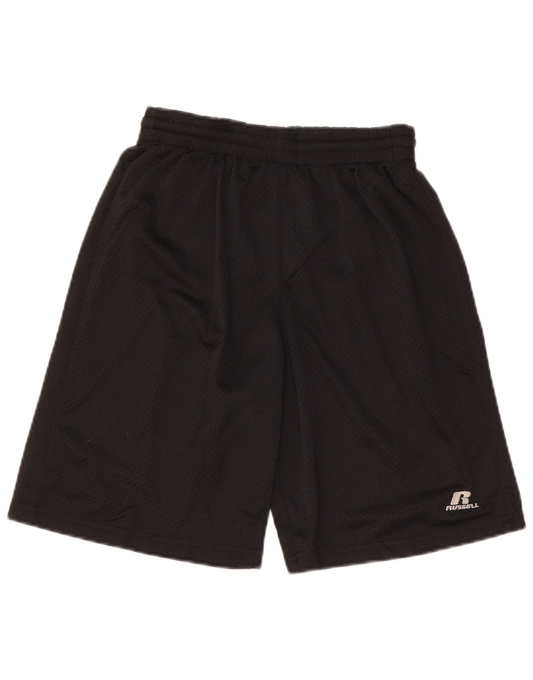 Russell Athletic Sportshorts für Jungen, 10–11 Jahre, mittelgroß, schwarzes Polyester
