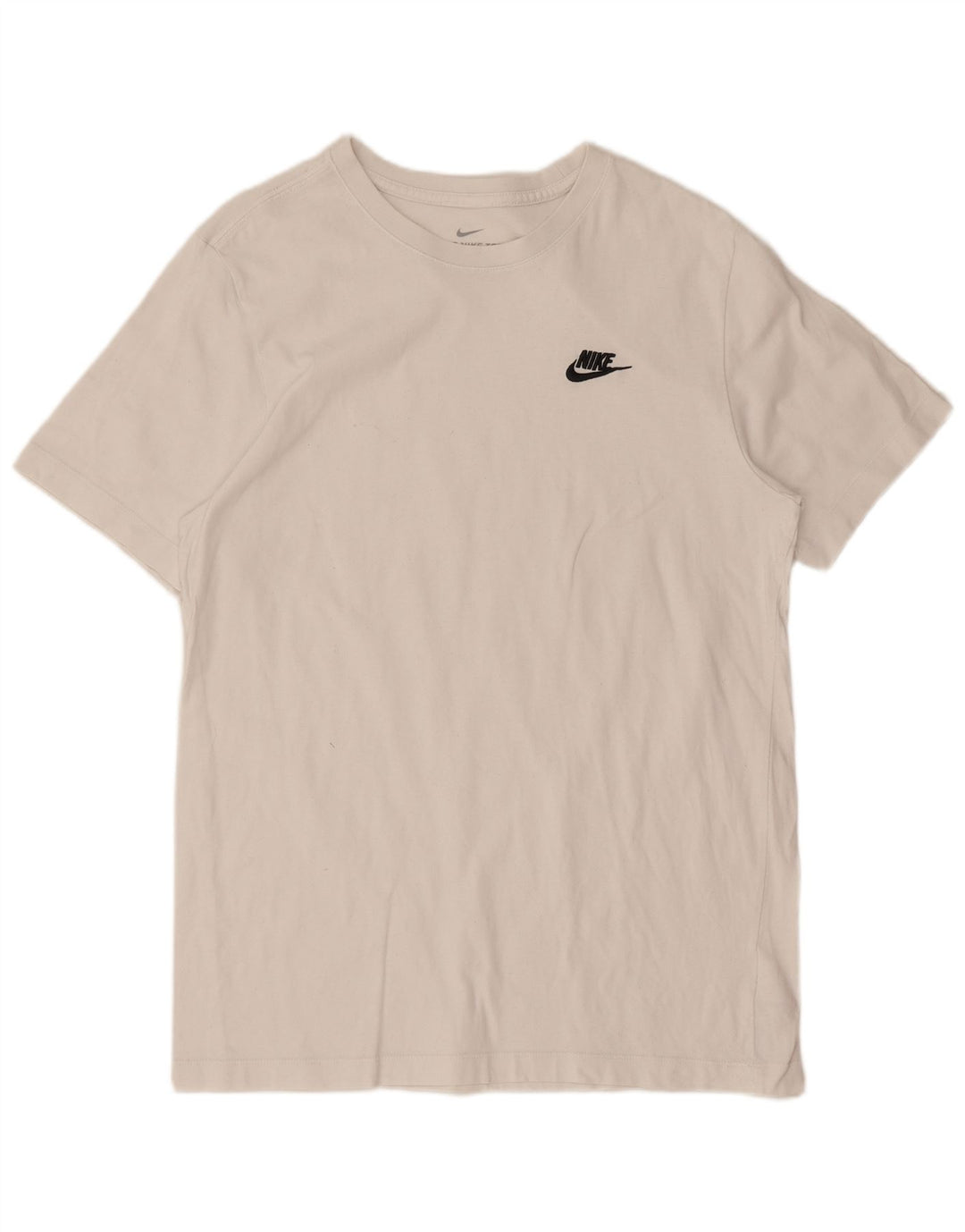 Nike Herren T-Shirt Top aus mittelweißer Baumwolle