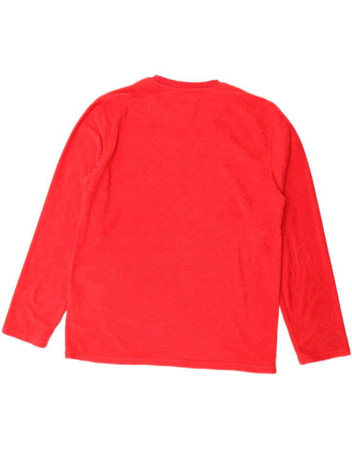 IZOD Herren-Fleecepullover, groß, rotes Polyester
